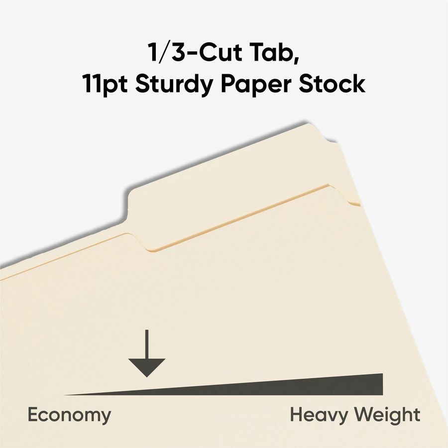 Image of Smead 10330CT File Folders with Single-Ply Tab