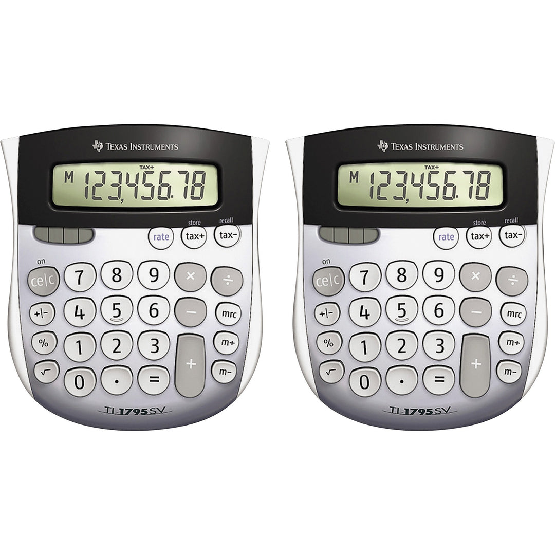 Image of Texas Instruments Calculators,TI-1795,Mini,Dual Power,4-7/8"x5-2/3"x1",2/BD,SR
