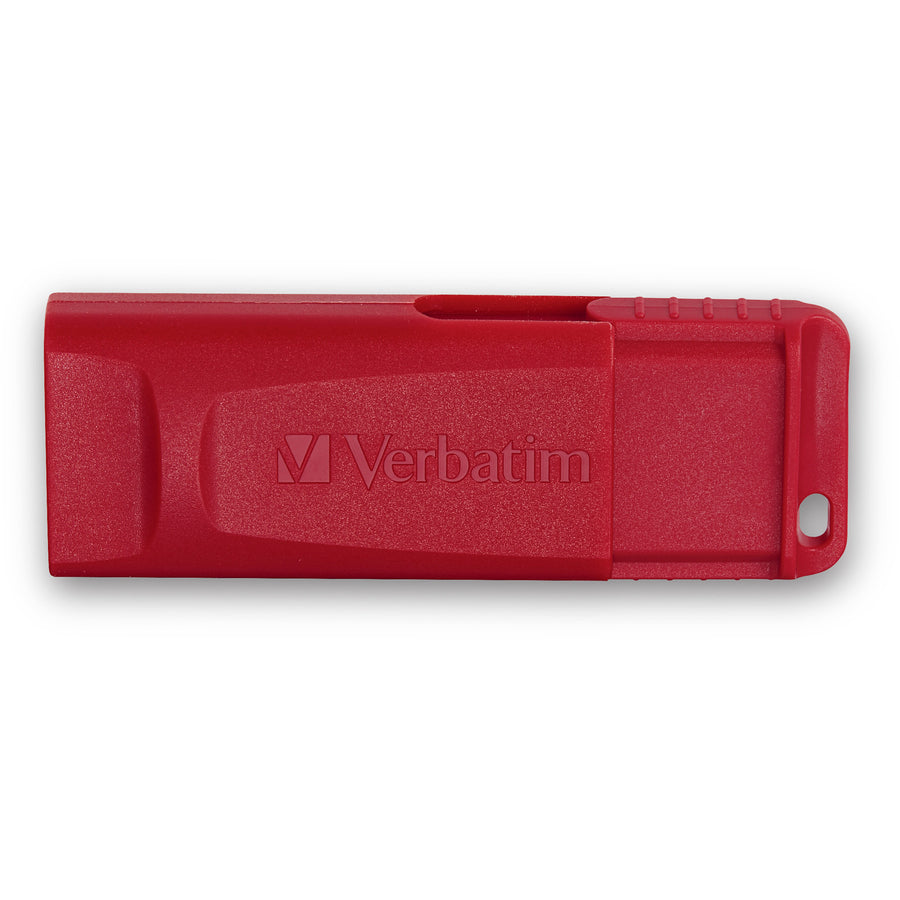 Image of Verbatim® USB Flash Drives,Retractable,Security Feature,16GB,4/CT,RD