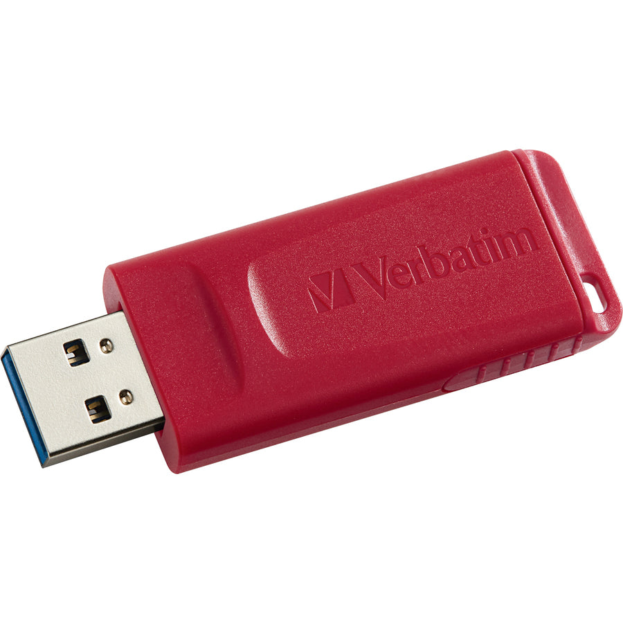 Image of Verbatim® USB Flash Drives,Retractable,Security Feature,16GB,4/CT,RD