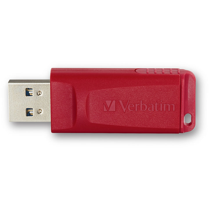 Image of Verbatim® USB Flash Drives,Retractable,Security Feature,16GB,4/CT,RD