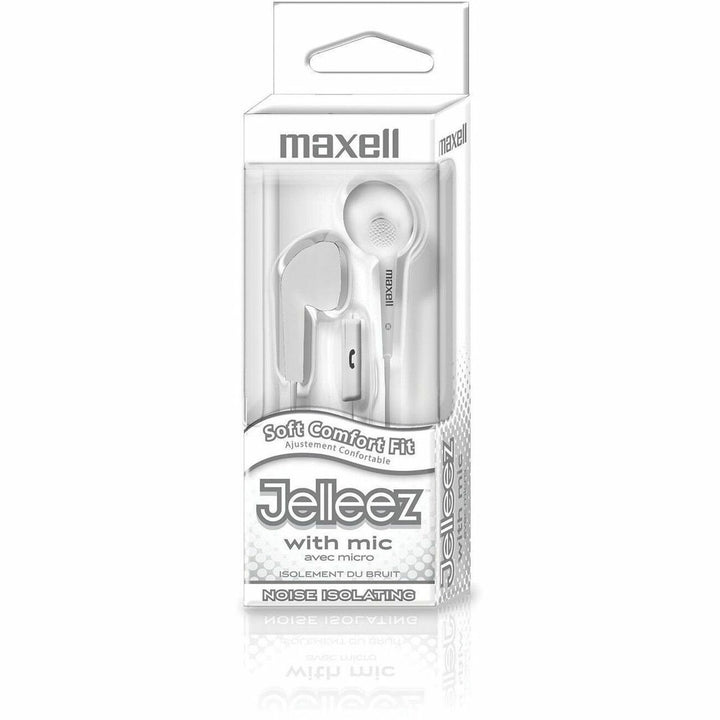 Image of Maxell® Earbuds w/ Mic, Soft Comfort Fit, White