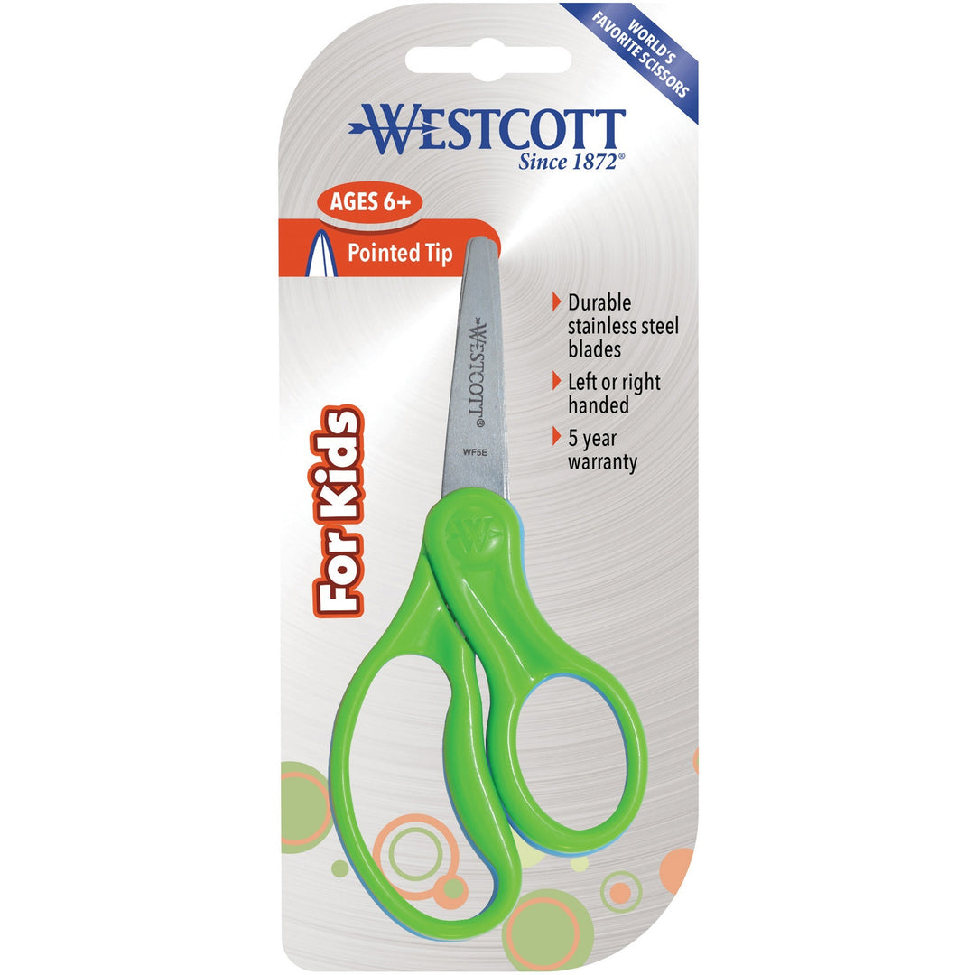 Image of Acme United Corporation Scissors, Point Tip, 2-1/4"Wx5"Lx1/4"H, 30/PK, Assorted
