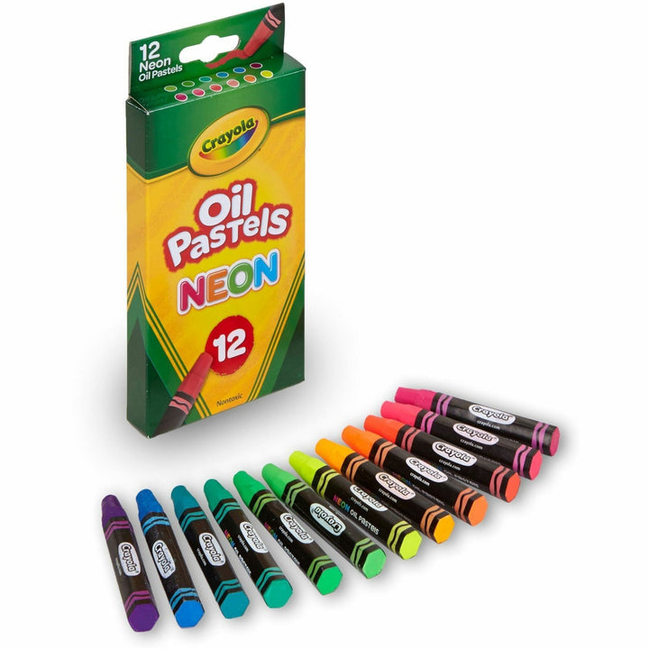 Image of Crayola® Neon Oil Pastels, 12 Assorted Colors, 12/pack