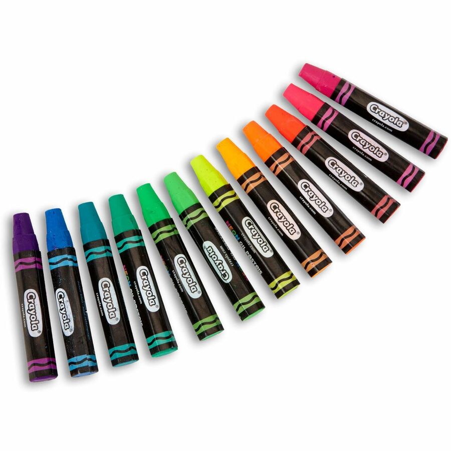 Image of Crayola 524613 Oil Pastels, Neon, 1 Set