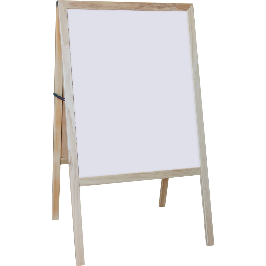Image of Flipside Signage Easel, Dry-Erase/Chalkboard, 24"Wx42"H, Multi