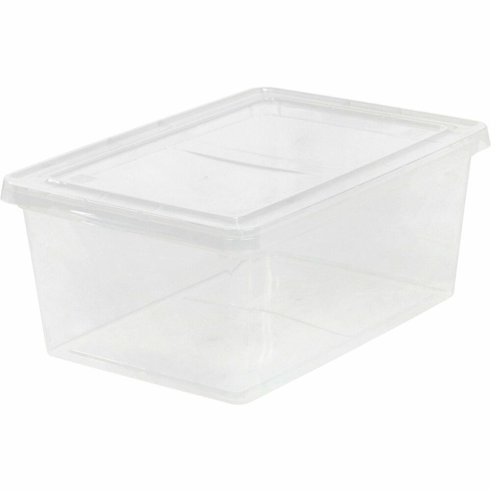 Image of Iris Storage Box, Snap-Tight Lid, 17-Quart, Clear