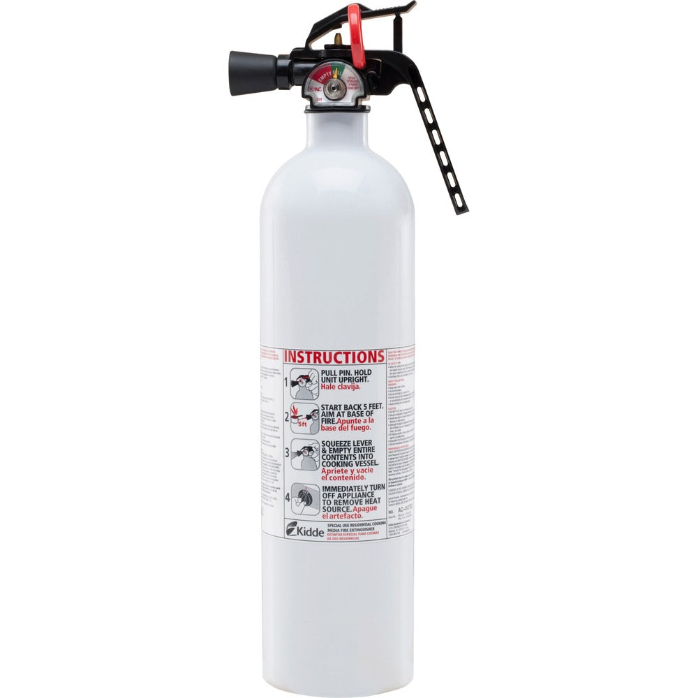 Image of Kidde Kitchen Fire Extinguisher, w/Metal Valve, 2.5lbs, White