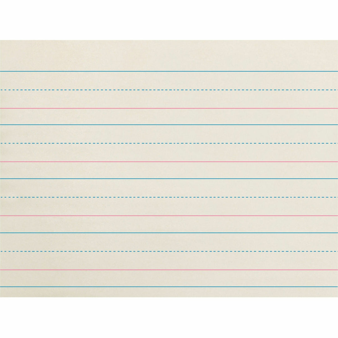 Image of Pacon® Newsprint w/Broken Midline,1-1/8"Rule,10-1/2"x8",500/RM,WE