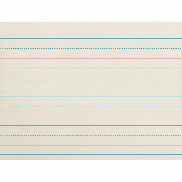 Image of Pacon® Newsprint w/Broken Midline,1-1/8"Rule,10-1/2"x8",500/RM,WE