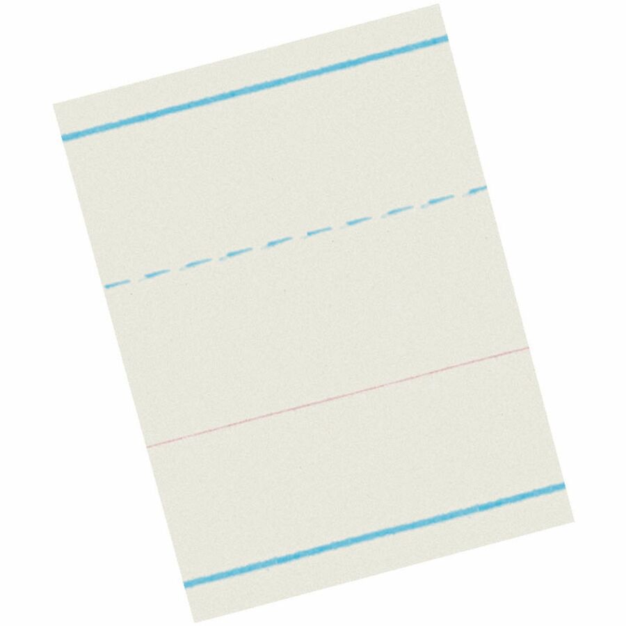 Image of Pacon® Newsprint w/Broken Midline,1-1/8"Rule,10-1/2"x8",500/RM,WE