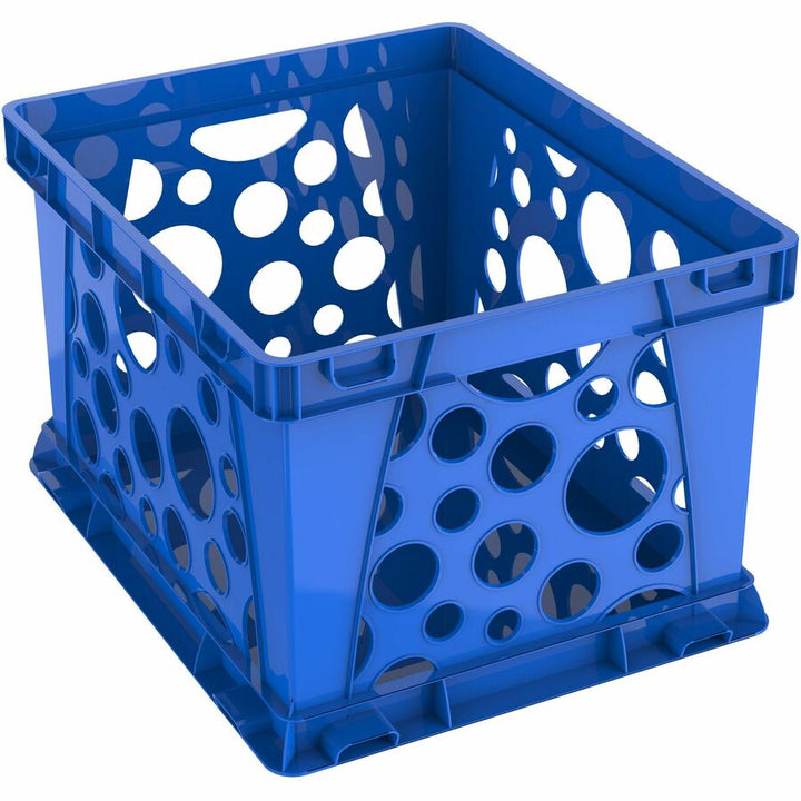 Image of Storex File Crate, 14-1/4"Wx17-1/4"Lx10-1/2"H, 3/CT, Assorted