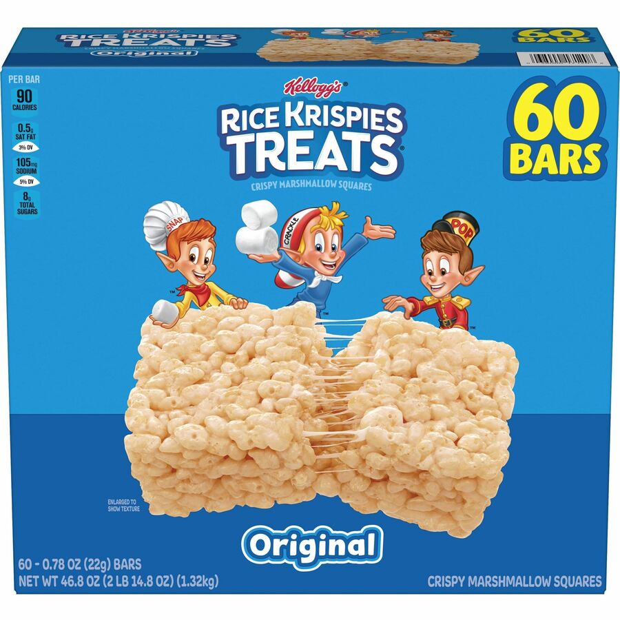 Image of Rice Krispies 17114 Original Rice Krispies Treats, Original, 60 / Carton