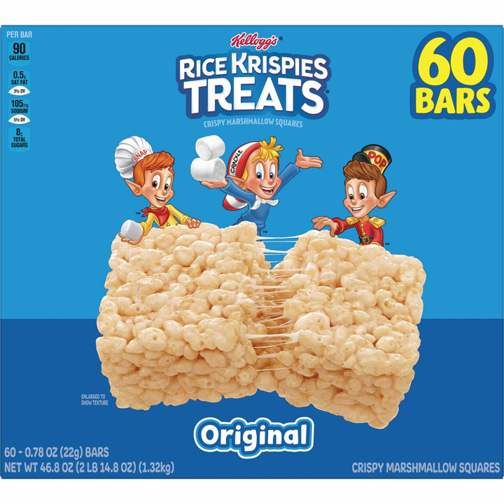 Image of Rice Krispies 17114 Original Rice Krispies Treats, Original, 60 / Carton