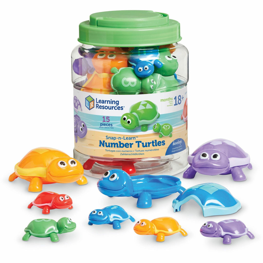 Image of Learning Resources Number Turtles, 5-1/2"Wx5-1/2"Lx7-2/5"H, Multi