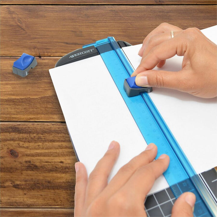 Image of Westcott® Multi-Purpose Personal Trimmer, 10 Sheets, 12" Cut Length, Plastic Base, 6.38 X 12