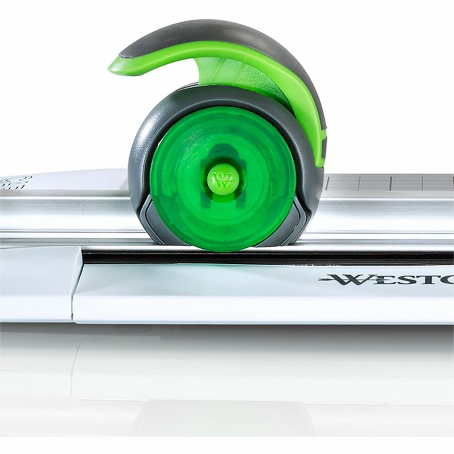 Image of Acme United Corporation Rotary Trimmer, 12-1/10"Wx19-1/4"Lx3"H, White/Green