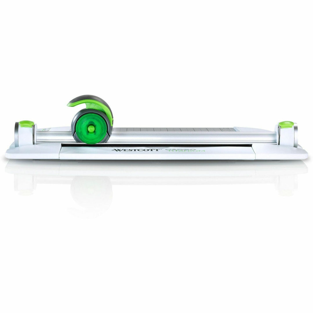 Image of Acme United Corporation Rotary Trimmer, 12-1/10"Wx19-1/4"Lx3"H, White/Green
