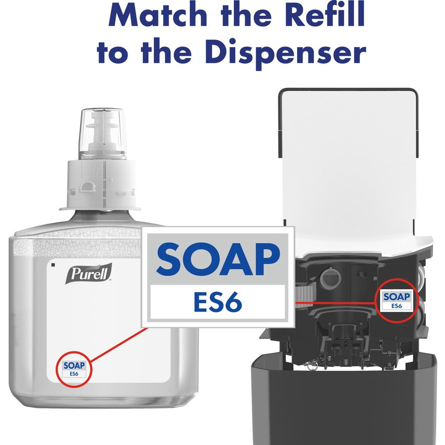 Image of GOJO® Soap Refills, Foam, f/ES6 Dispenser, 1200ml, 2/CT, Blue