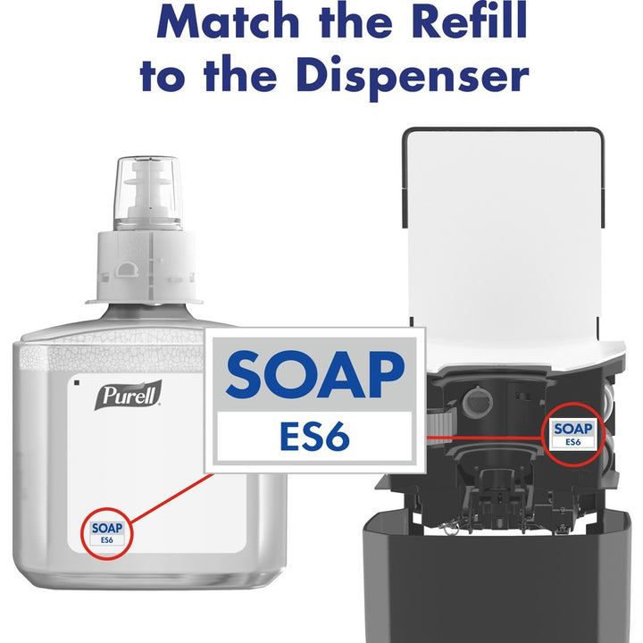 Image of GOJO® Soap Refills, Foam, f/ES6 Dispenser, 1200ml, 2/CT, Blue