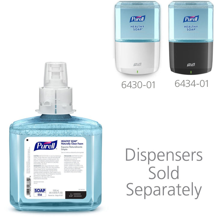 Image of GOJO® Soap Refills, Foam, f/ES6 Dispenser, 1200ml, 2/CT, Blue
