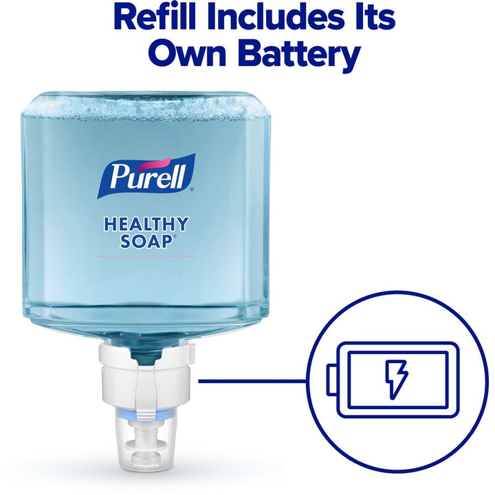 Image of GOJO® Soap Refills, Foam, f/ES8 Dispenser, 1200ml, 2/CT, Blue