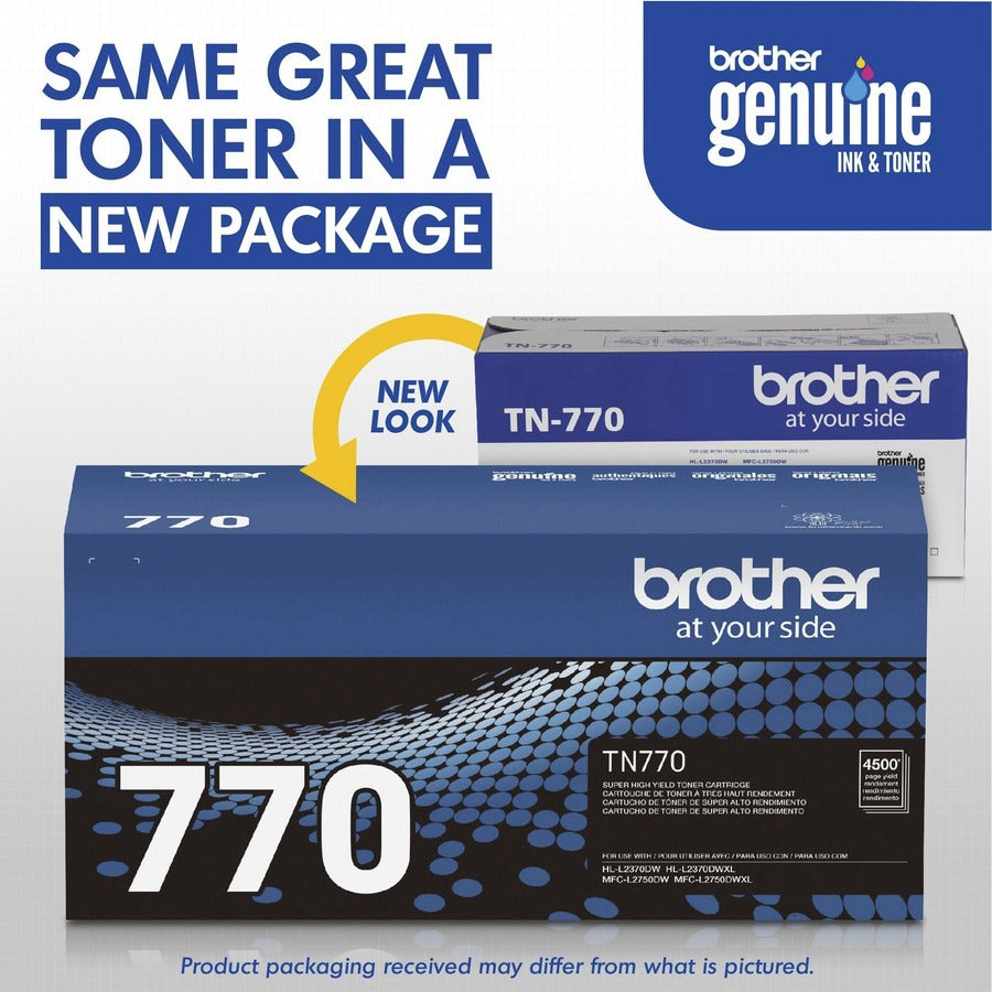 Image of Brother TN-770 Super High Yield Toner Cartridge, 4500 Pages, 1 Each