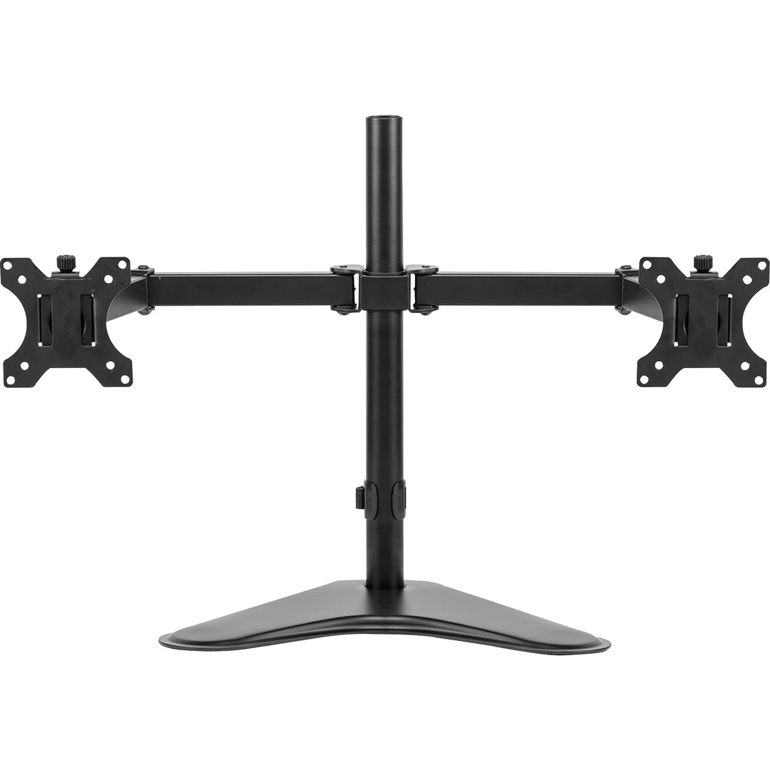 Image of Fellowes® Professional Series Freestanding Dual Horizontal Monitor Arm, For 30" Monitors, 35.75" X 11" X 18.25", Black, Supports 17 Lb