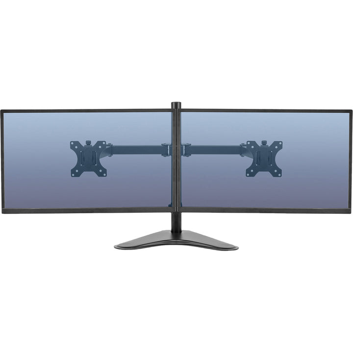 Image of Fellowes® Professional Series Freestanding Dual Horizontal Monitor Arm, For 30" Monitors, 35.75" X 11" X 18.25", Black, Supports 17 Lb