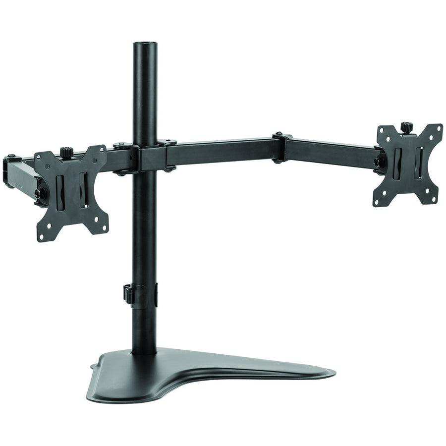 Image of Fellowes® Professional Series Freestanding Dual Horizontal Monitor Arm, For 30" Monitors, 35.75" X 11" X 18.25", Black, Supports 17 Lb