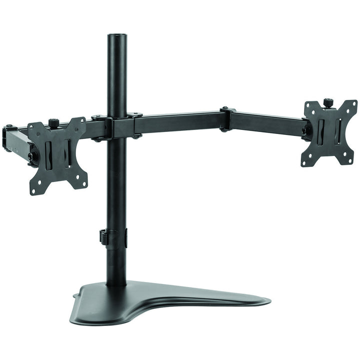 Image of Fellowes® Professional Series Freestanding Dual Horizontal Monitor Arm, For 30" Monitors, 35.75" X 11" X 18.25", Black, Supports 17 Lb