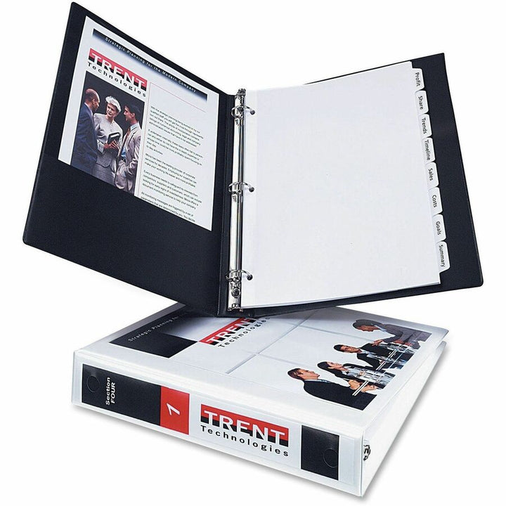 Image of Avery® View Binder, 1/2" Round Rings, Economy, 11"x8-1/2", 4/BD, BK