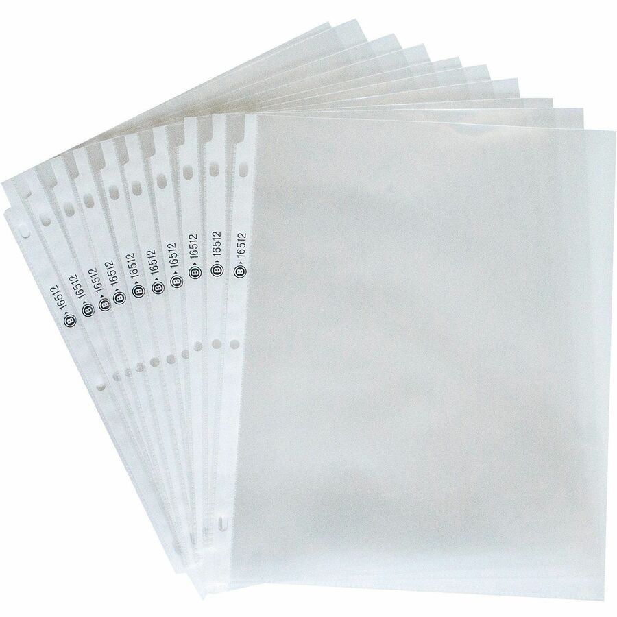Image of Business Source Sheet Protectors,Top Load,3.3 mil,11"x8-1/2",50/BX,5BX/BD,CL