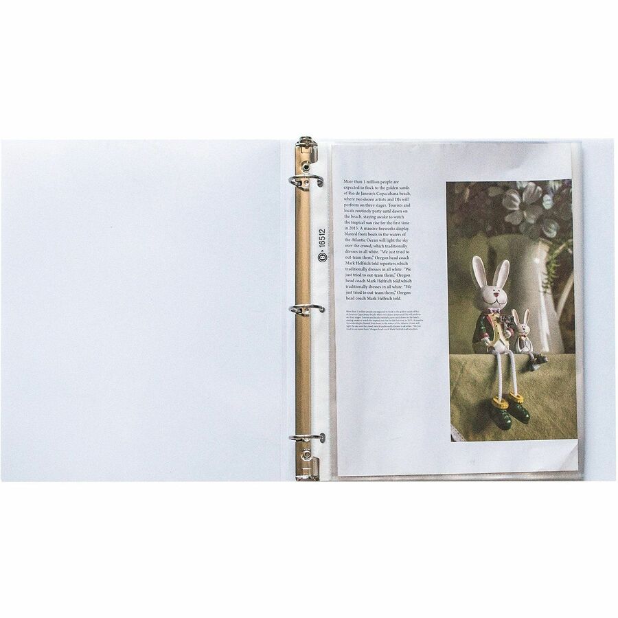 Image of Business Source Sheet Protectors,Top Load,3.3 mil,11"x8-1/2",50/BX,5BX/BD,CL
