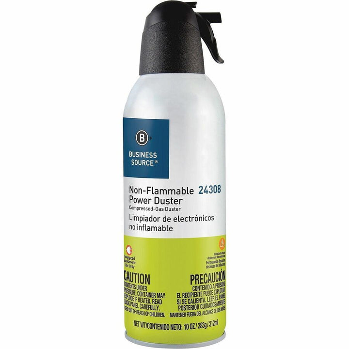 Image of Business Source 24309 Nonflammable Power Duster, For Computer Equipment, 10 oz, Non-flammable, Ozone-safe, MultiCan, 2 / Pack