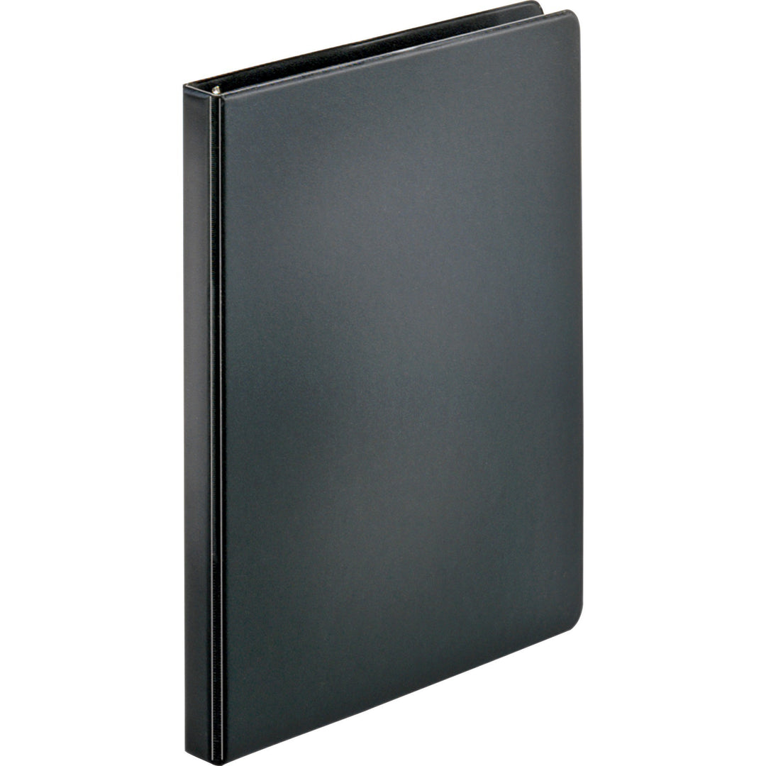 Image of Business Source Binder, Round Rings, 1/2" Cap, 8-1/2"x11", 4/BD, Black