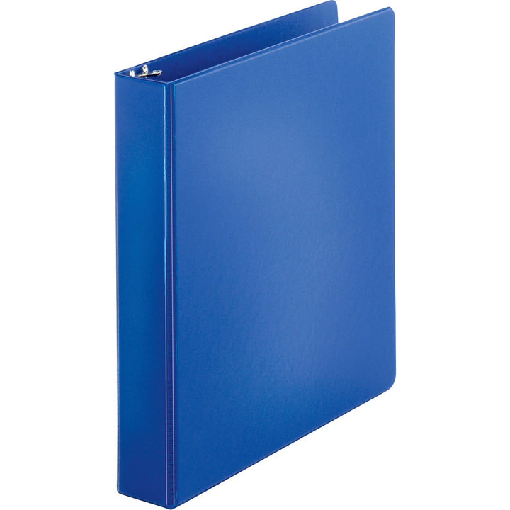 Image of Business Source Binder, Round Rings, 1-1/2" Cap, 8-1/2"x11", 4/BD, Dark Blue