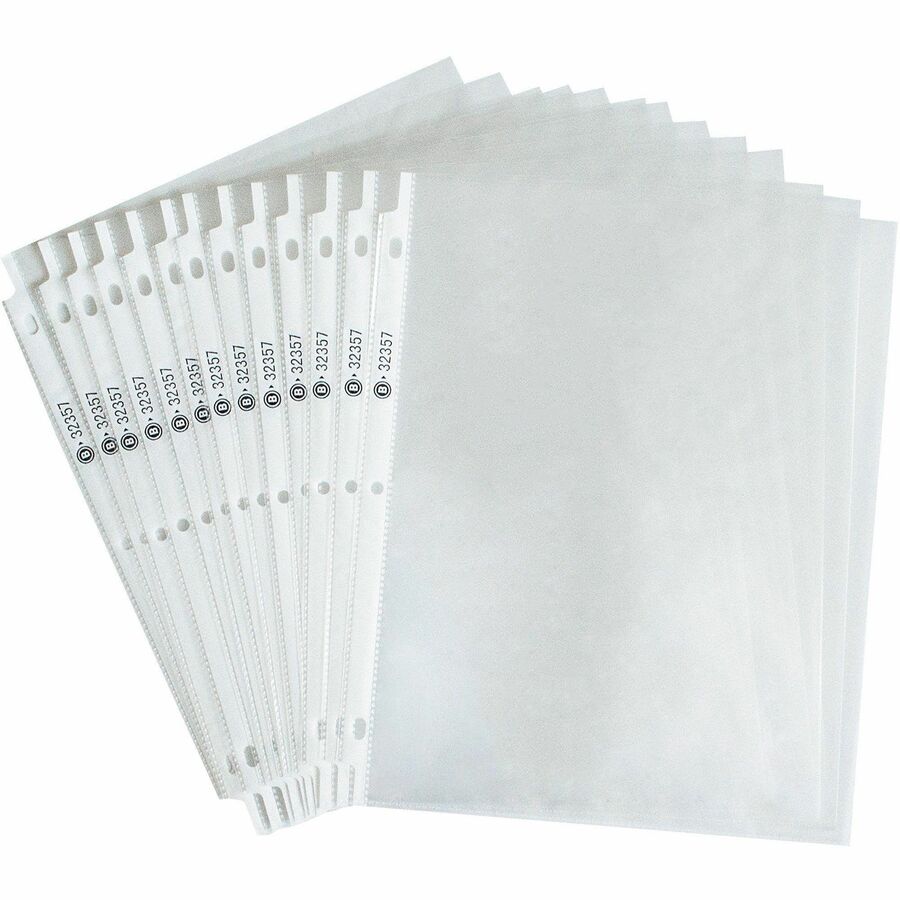 Image of Business Source Sheet Protectors,Top Load,2.4 mil,11"x8-1/2",50/PK,4PK/BX,CL