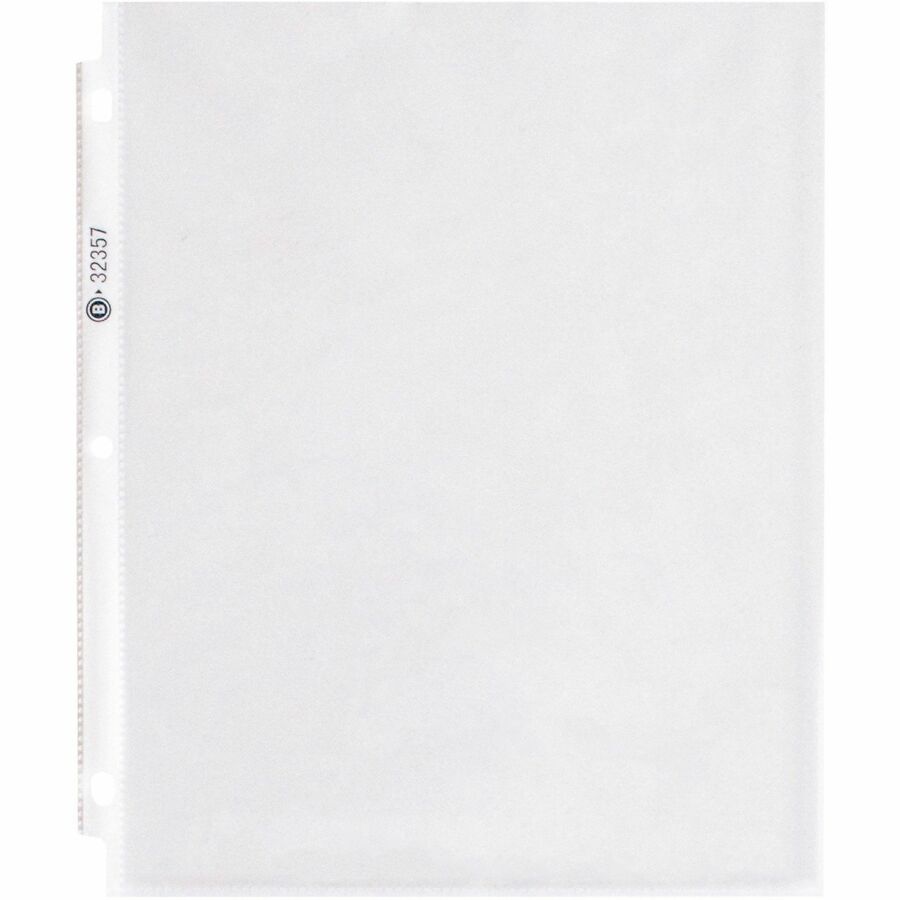 Image of Business Source Sheet Protectors,Top Load,2.4 mil,11"x8-1/2",50/PK,4PK/BX,CL