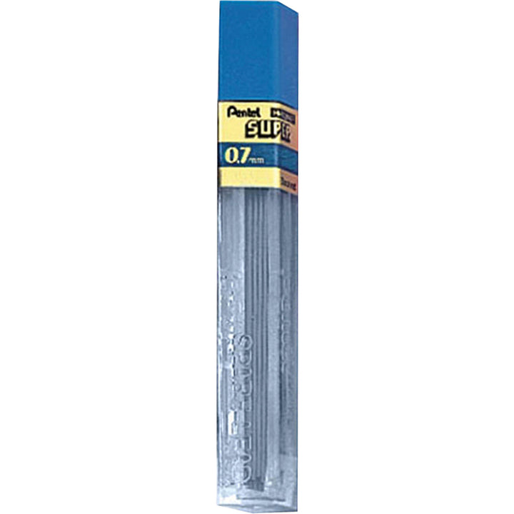Image of Pentel® Hi-Polymer Lead, 0.7 mm, Medium, 2H, 12/Tube, 12TB/BX, BK