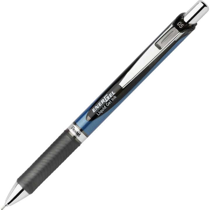 Image of Pentel® Gel Pen,Retract/Refillable,Needle Tip,0.5mm,12/BX,BK Ink