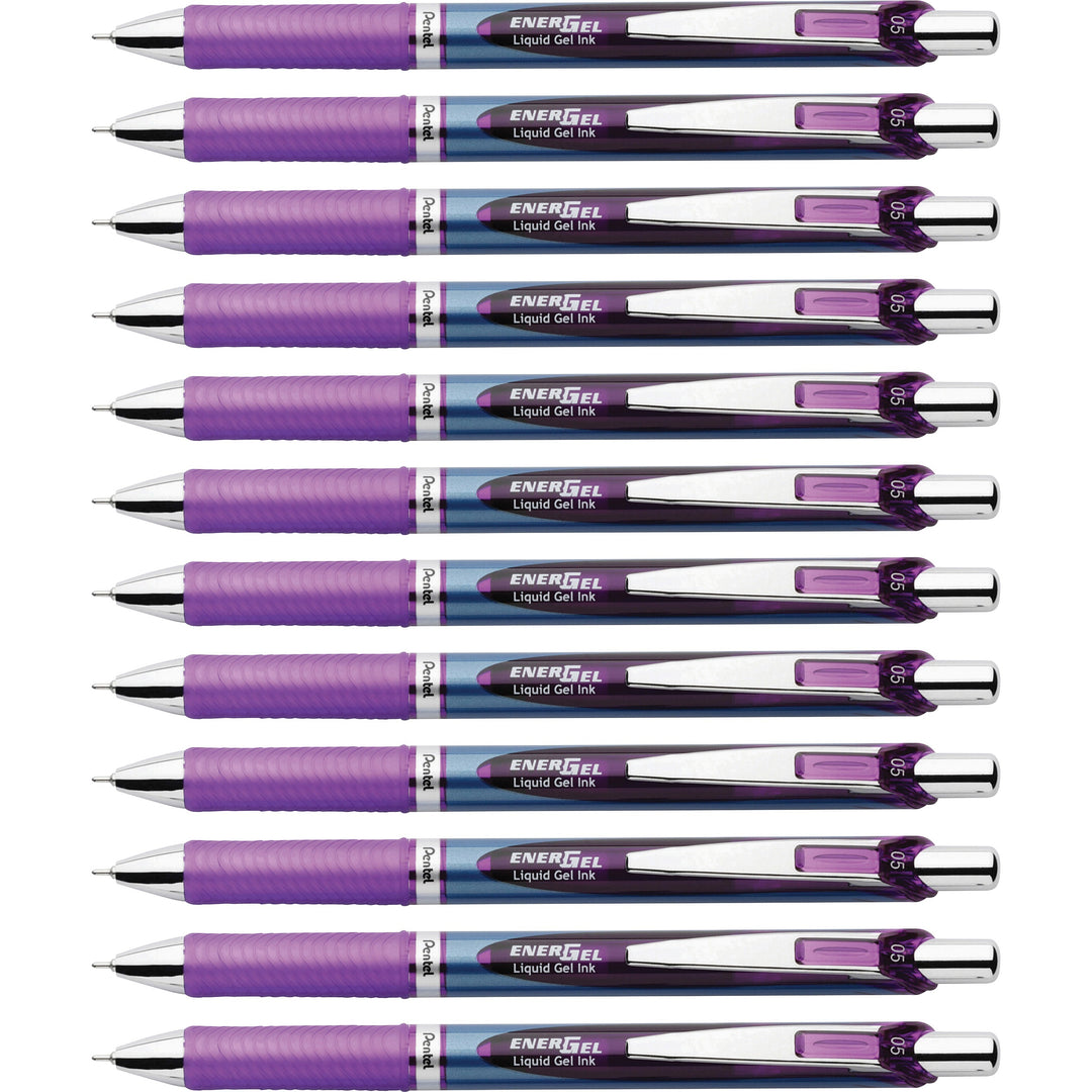 Image of Pentel® Gel Pen,Retractable/Refillable,Needle Tip,0.5mm,1 DZ,VT Ink