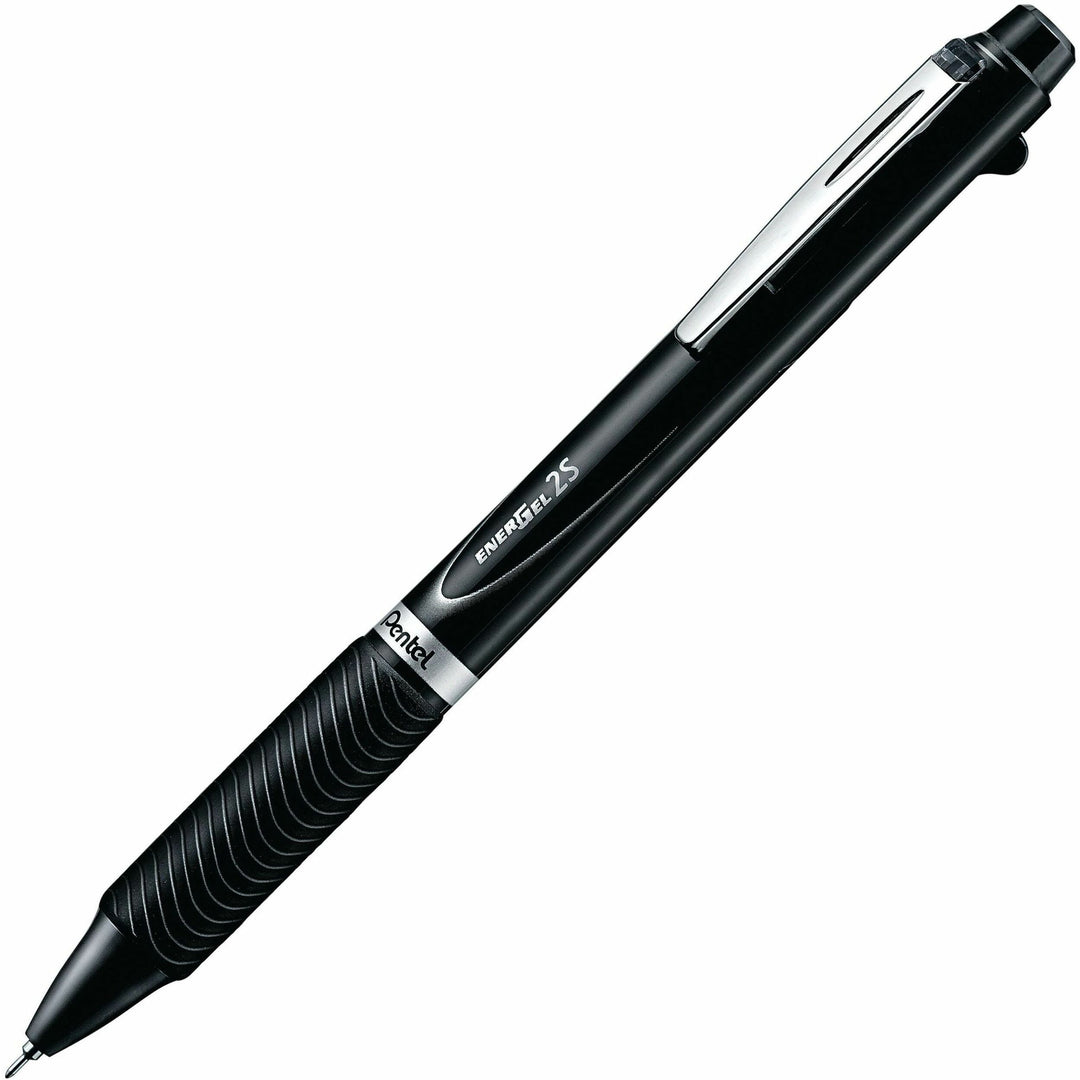 Image of Pentel® Energel 2s Multi-Color Gel Pen/pencil, Retractable, Medium 0.5 Mm, Black/red Ink, Black Barrel