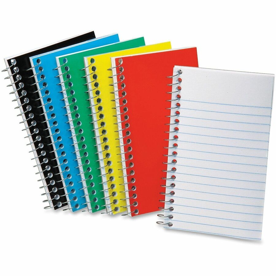 Image of Tops Memo Notebook,Side Spiral,Narrow Rld,50 Shts,5"x3",10/BD,AST