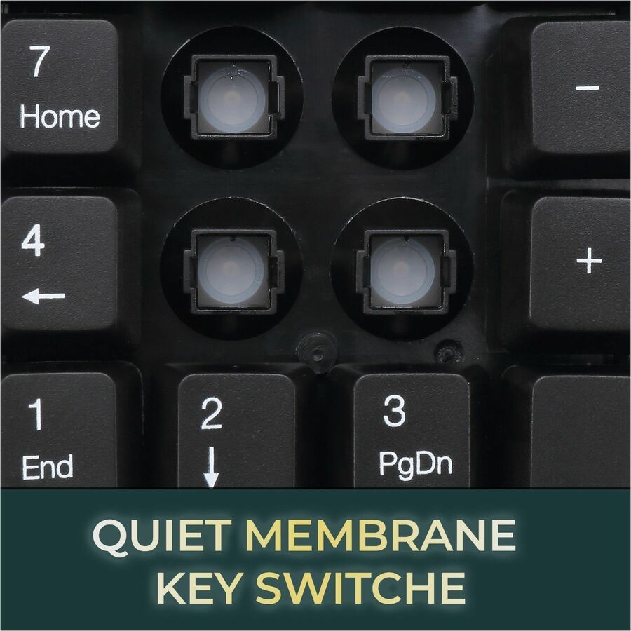 Image of Adesso Spill-Resistant 18-Key Numeric Keypad, Black