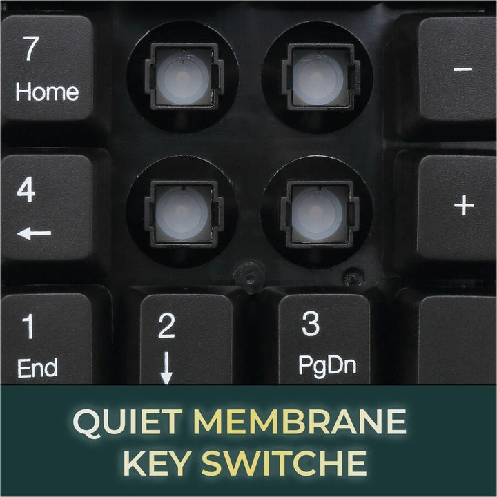 Image of Adesso Spill-Resistant 18-Key Numeric Keypad, Black