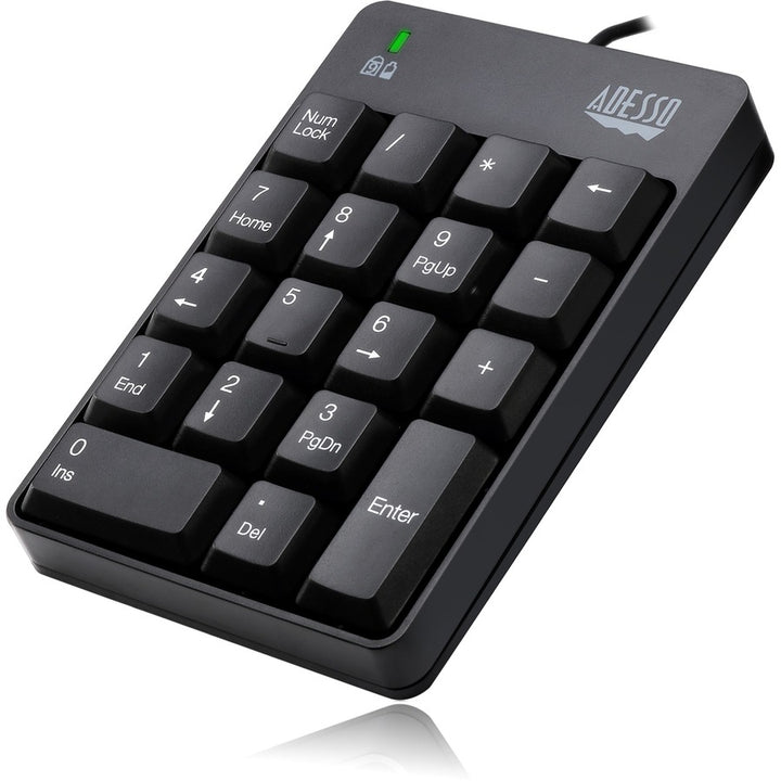 Image of Adesso Spill-Resistant 18-Key Numeric Keypad, Black