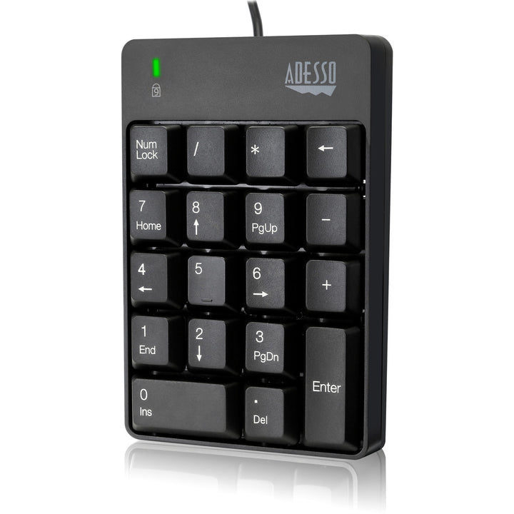 Image of Adesso Spill-Resistant 18-Key Numeric Keypad, Black