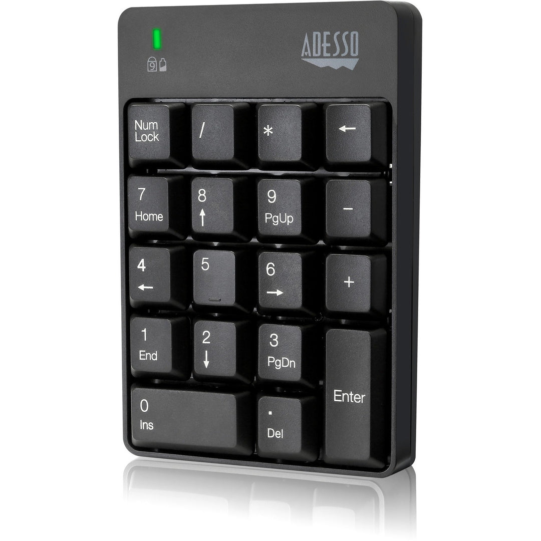 Image of Adesso Wkb6010ub Wireless 18-Key Numeric Usb Keypad, Black