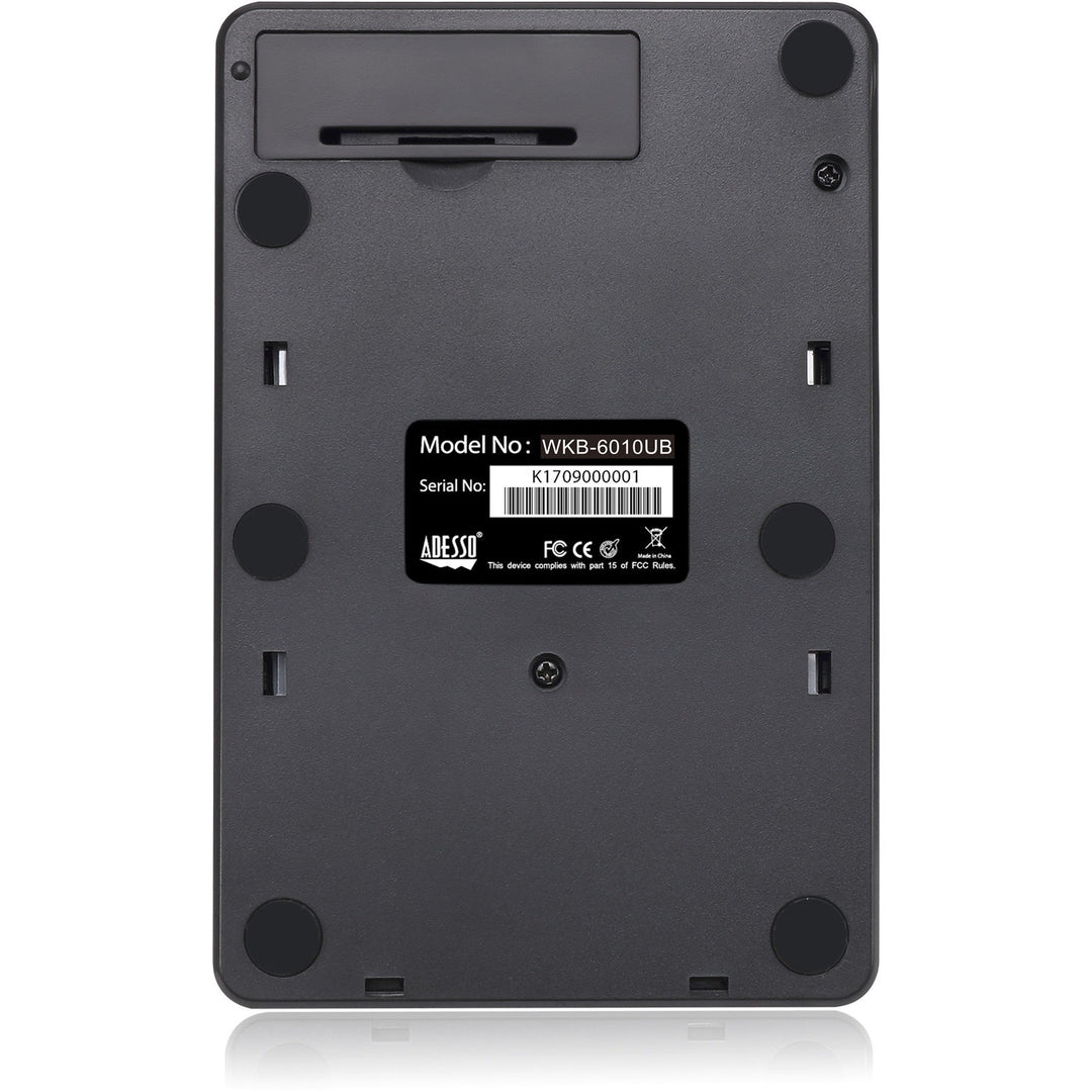 Image of Adesso Wkb6010ub Wireless 18-Key Numeric Usb Keypad, Black